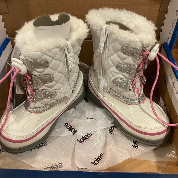 Totes toddler girls Winter Boots - size 8 - Picture 2 of 8